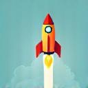 Icon of a rocket launching, symbolizing the promotion phase.